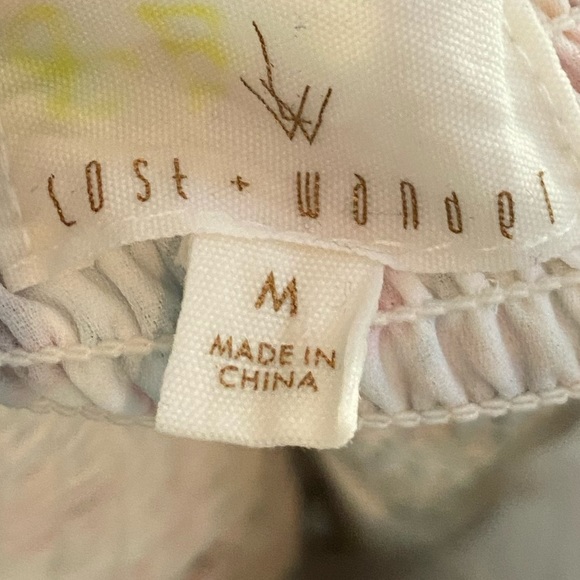 LOST + WANDER floral summer slit dress M - Picture 8 of 10